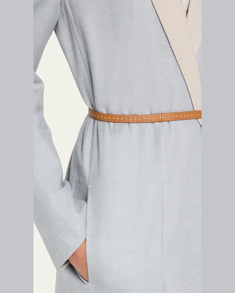 Belted Reversible Double-Faced Jacket