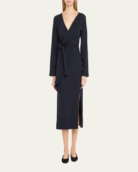 Skyla Cashmere-Blend Wrap Dress