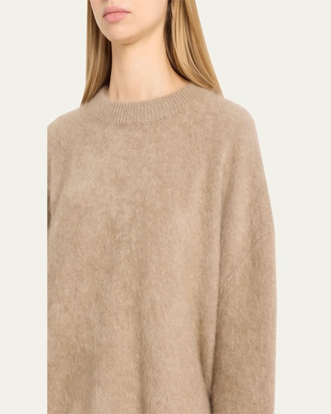Natalia Cashmere Drop-Shoulder Sweater