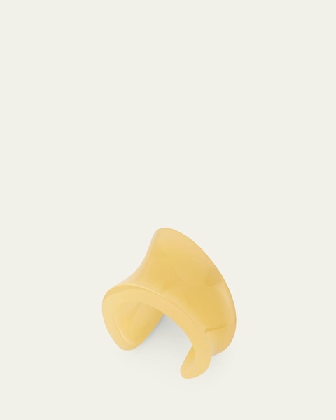 Asymmetrical Smooth Resin Cuff Bracelet 