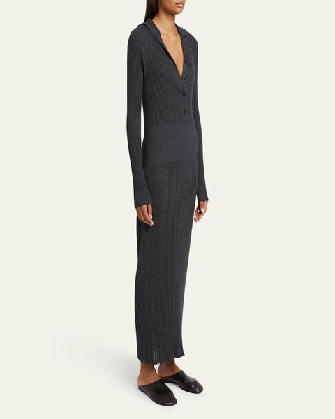 Maeve Body-Con Superfine merino Silk Maxi Dress
