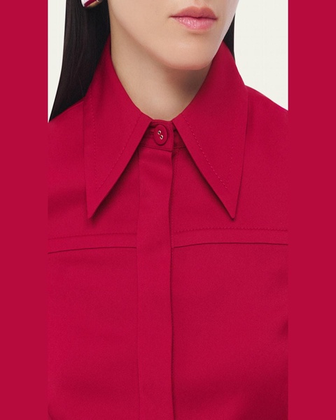 Bias Seamed Button Up Blouse