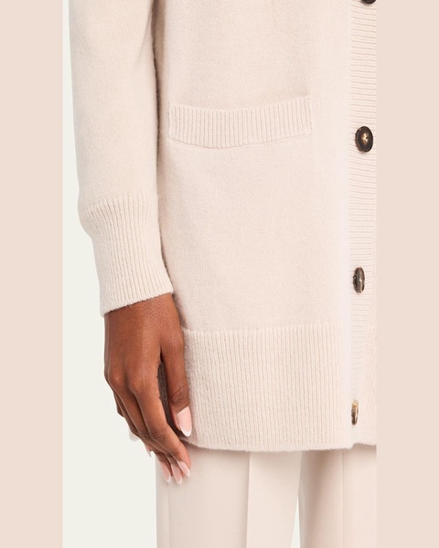 Button-Down Wool-Cashmere Cardigan