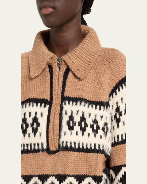 Carter Fair Isle Quarter-Zip Sweater
