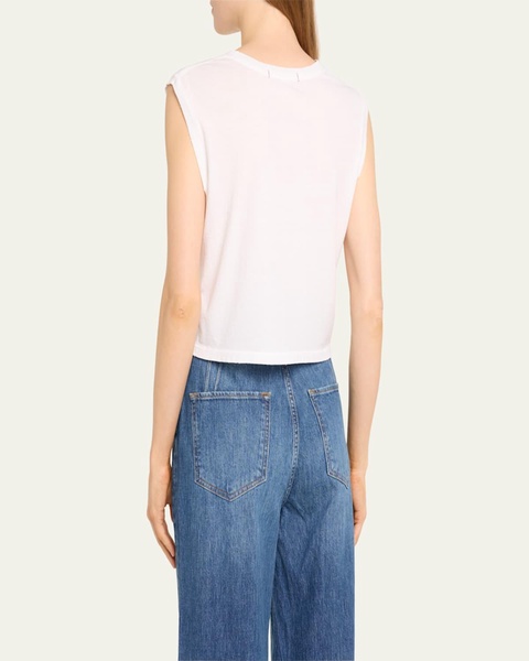 Sleeveless Cropped Babe Tee