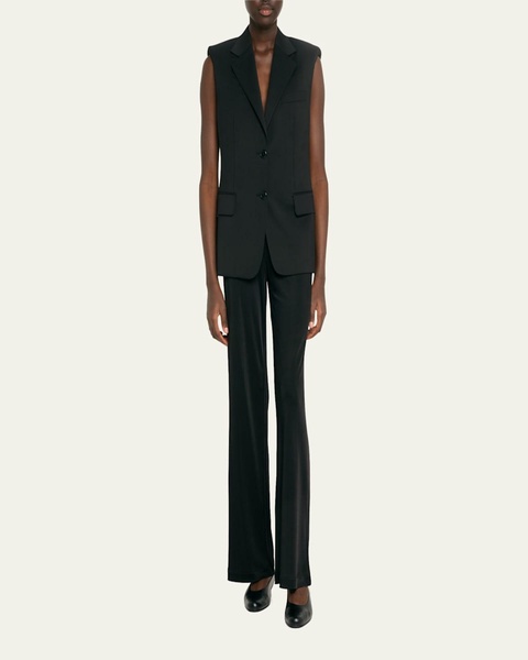 Straight-Leg Fluid Pull-On Pants