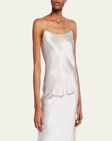 Satin Scoop-Neck Cami