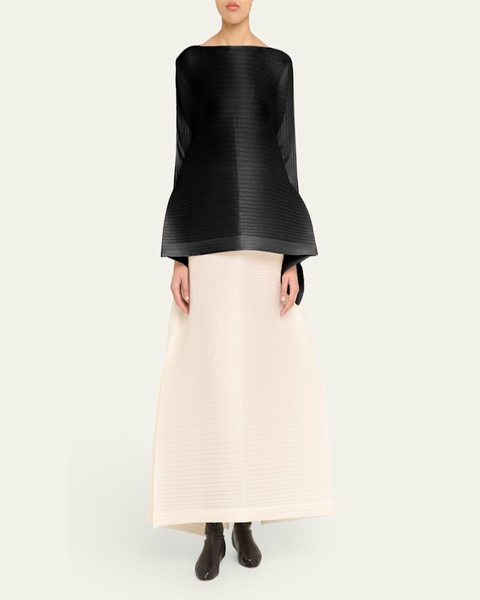 Paneled Pleats Top