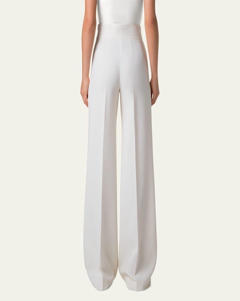 Fiyki Wide Leg Wool Double-Face Pants