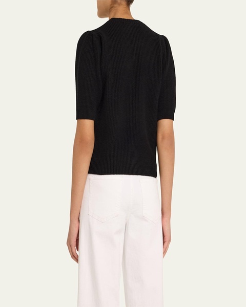 Shrunken Short-Sleeve Cardigan