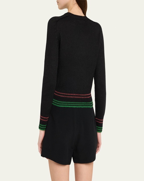 Ski Run Embroidered Alpaca Sweater