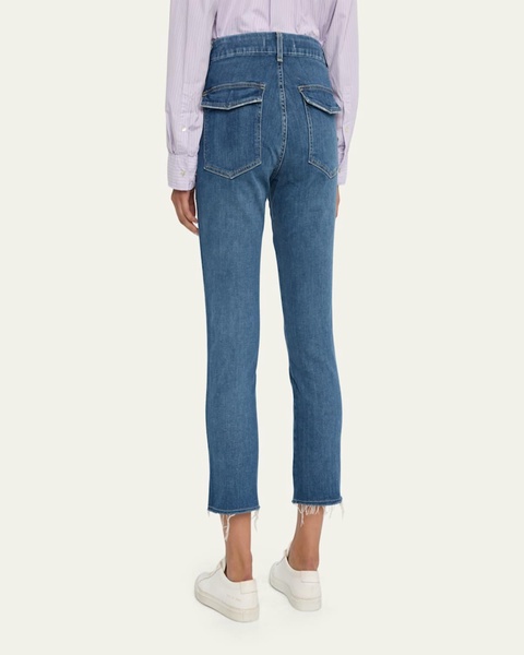 Easy Straight Crop Army Jeans