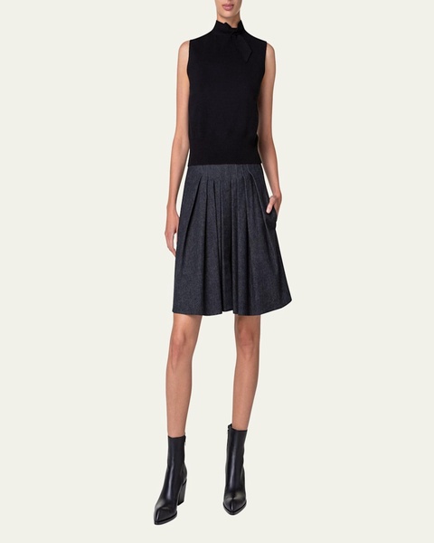 Knotted Cashmere Sleeveless Sweater