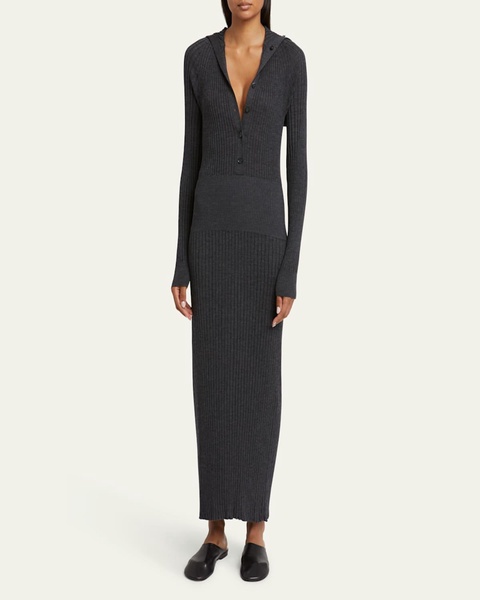 Maeve Body-Con Superfine merino Silk Maxi Dress
