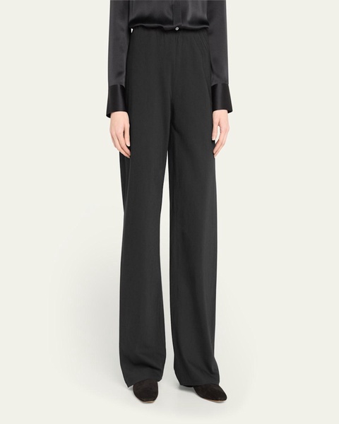 High-Waist Cotton Bias Pants