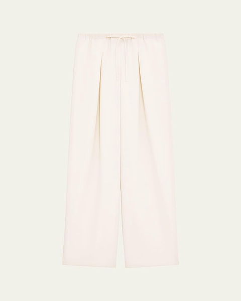 Pleated Casual Drawstring Pants