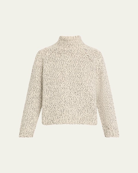 Textured Marl Turtleneck Sweater