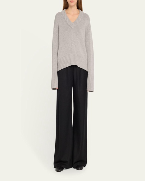 Aletta V-Neck Cashmere Knit Sweater