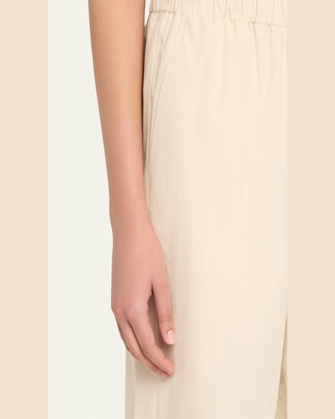 Riverside Wide-Leg Organic Cotton Poplin Pants