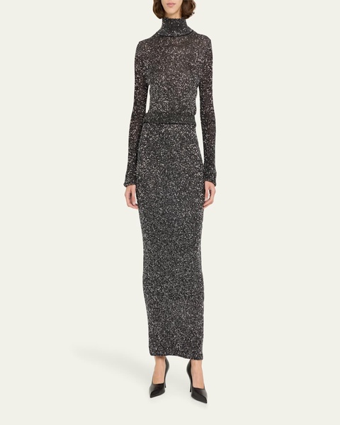 Kendall Sparkly Turtleneck Sweater