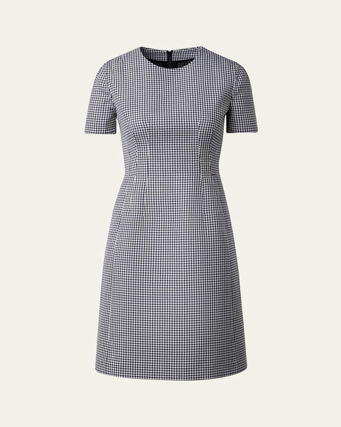 Double-Face Wool Tailored Sheath Dress