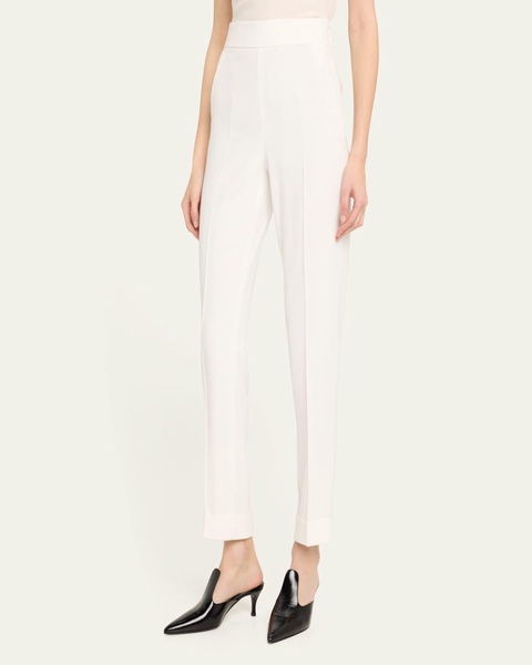 Straight Leg Wool Pants