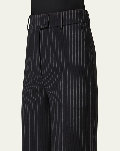 Fior High-Rise Pinstripe Wide-Leg Pants