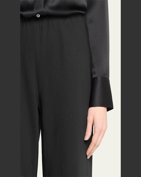 High-Waist Cotton Bias Pants