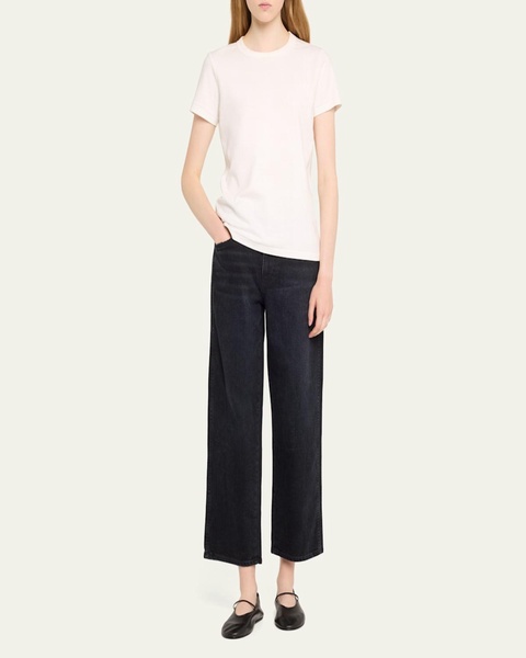 Billie Wide Straight Cropped Jeans