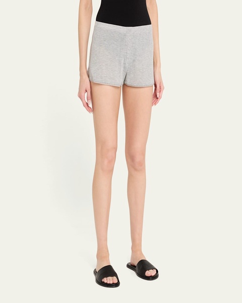 Otamendi Lace-Trim Pointelle Knit Boxer Shorts
