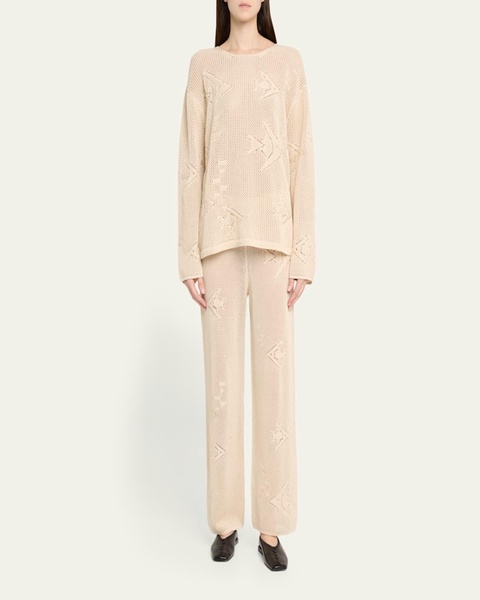 Angel Fish Knit Lace Pullover