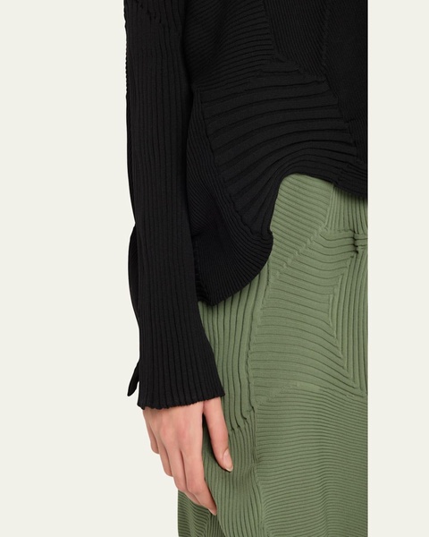 Kone Kone Textural Ribbed Patchwork Top