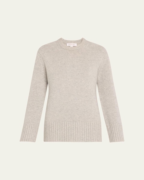 Crewneck Oversized Cashmere Tunic Sweater