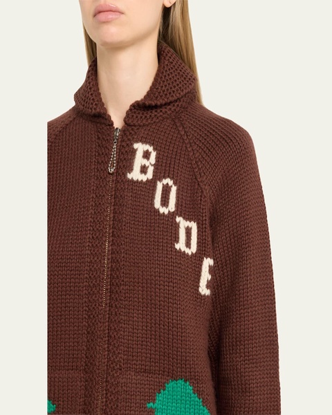 Fir Shawl Collar Wool Cardigan