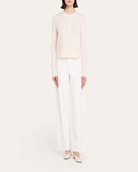Tipped Half-Moon Cardigan