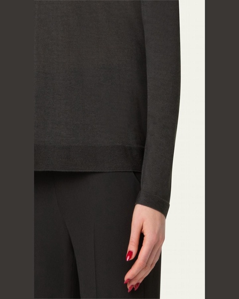 Cashmere-Silk Fine Gauge Knit Sweater