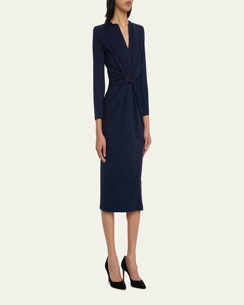 Tab Front Jersey Dress