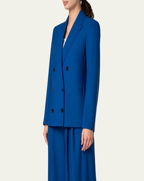 Double-Breasted Cool Wool Jacket