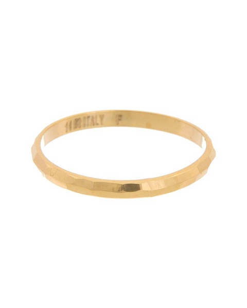 14K Italian Gold Hammered Ring