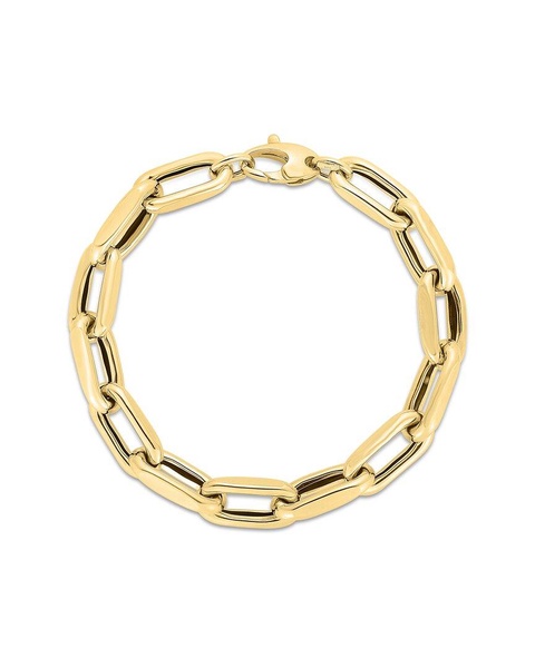 14K Italian Gold Paperclip Bracelet