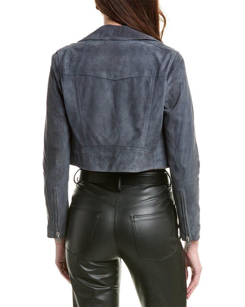 AllSaints Dalby Crop Leather Jacket