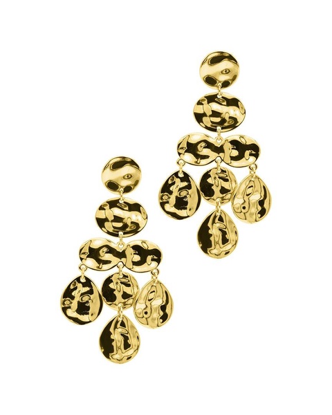 ADORNIA 14K Plated Cascade Earrings