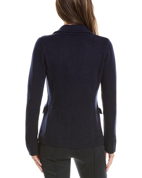 wool & cashmere-blend sweater blazer