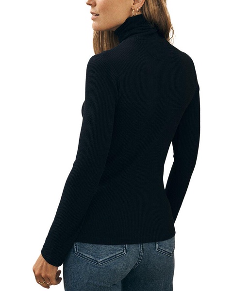 Faherty Legend Ribbed Turtleneck Top
