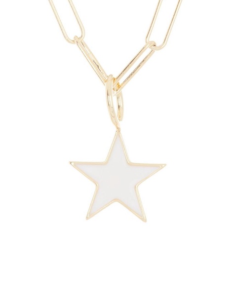 ADORNIA 14K Over Silver Star Necklace