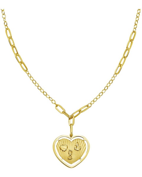 Italian Gold 14K Heart Necklace