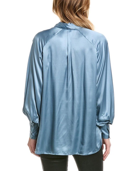 AllSaints Oana Silk-Blend Shirt