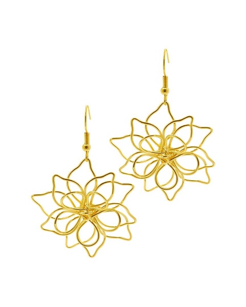 ADORNIA 14K Plated Dangle Earrings