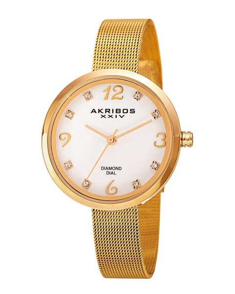 Akribos XXIV Women's Empire Diamond Watch