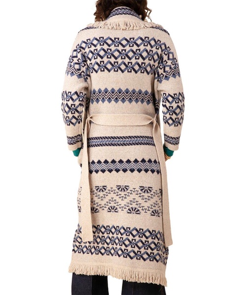 Hale Bob Jacquard Wool-Blend Cardigan